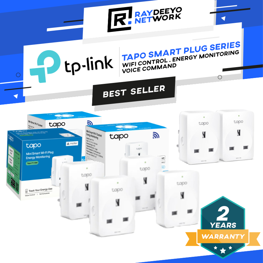 TP-LINK Tapo Smart Plug Series P110M, P110, P100 in Single, 2 Packs & 4 ...