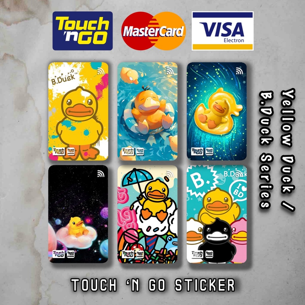 ( YELLOW DUCK B BUCK Series ) Touch n Go Card Sticker Cover TNG ...