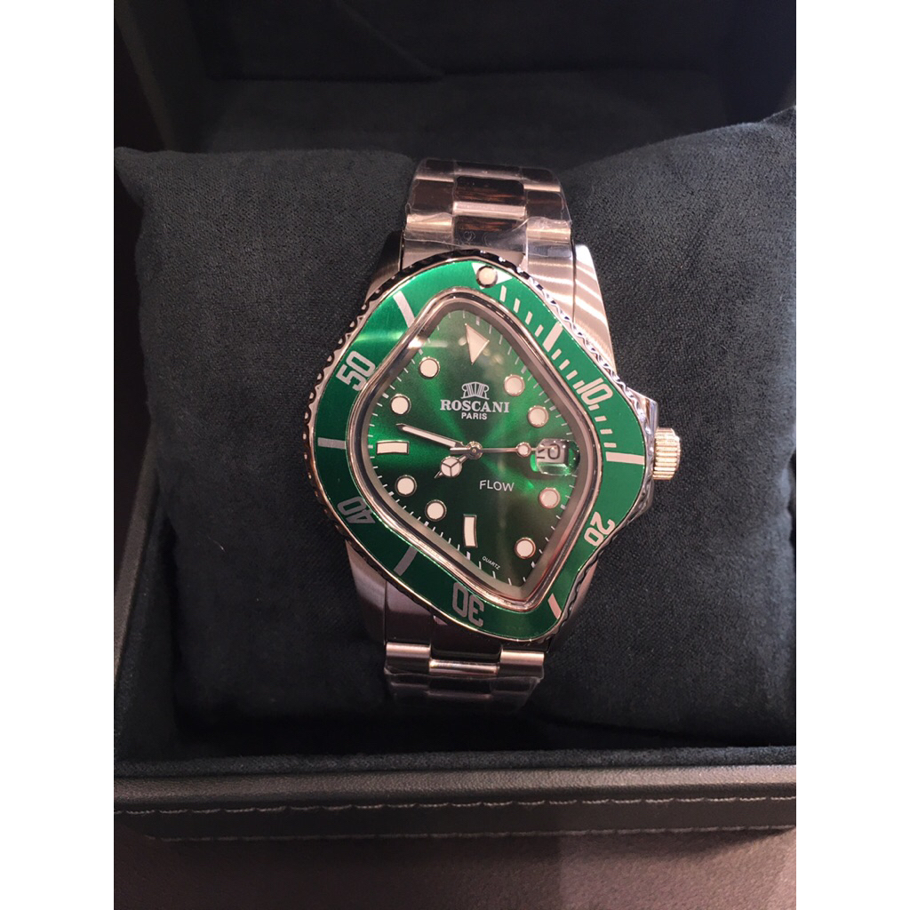 100% Original Roscani Flow Collection Stainless Steel Wristwatch ...