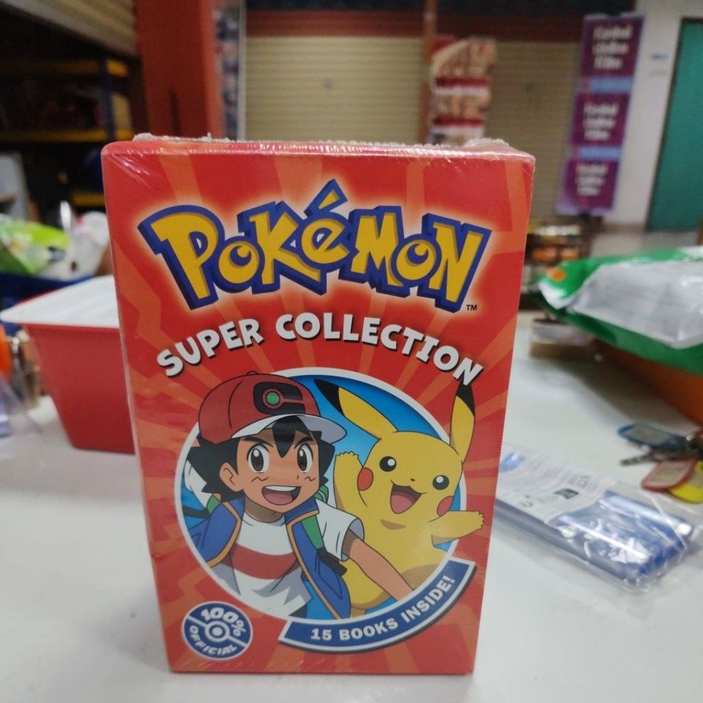(100% Original) Pokemon Super Collection 15 Books Box Set | Shopee Malaysia
