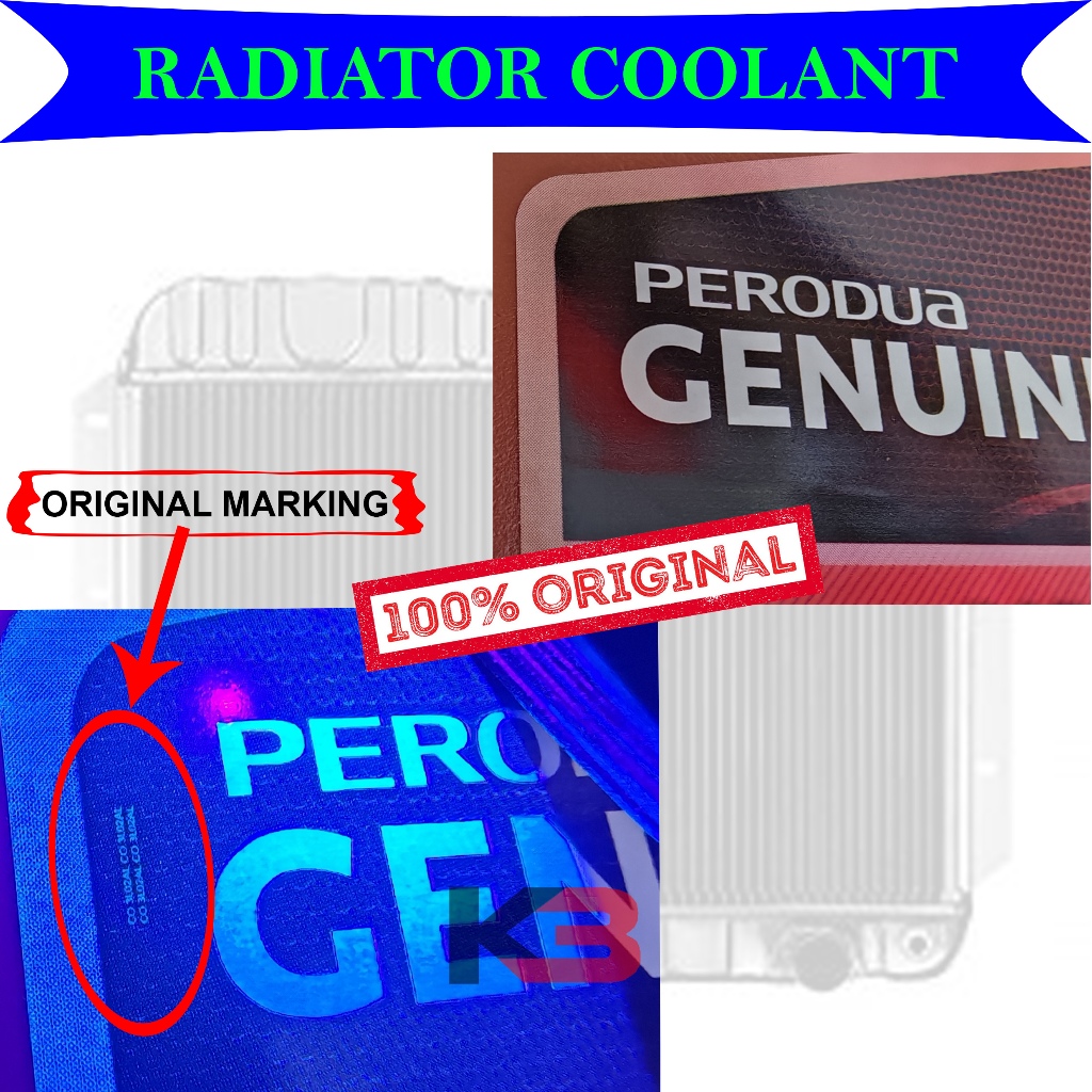 100% ORIGINAL PERODUA RADIATOR COOLANT PREMIX (3 LITRES ) FOR MYVI ...