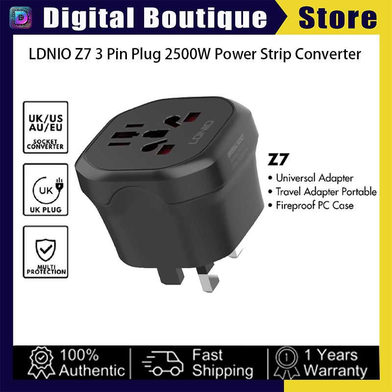 LDNIO Z7 Travel Adapter Conversion Socket Power Strip Converter ...