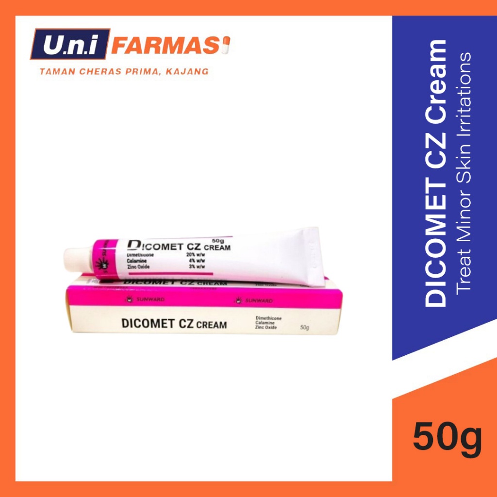 DICOMET CZ CREAM 50G - CALAMINE CREAM GATAL KRIM RUAM KRIM HFMD ...