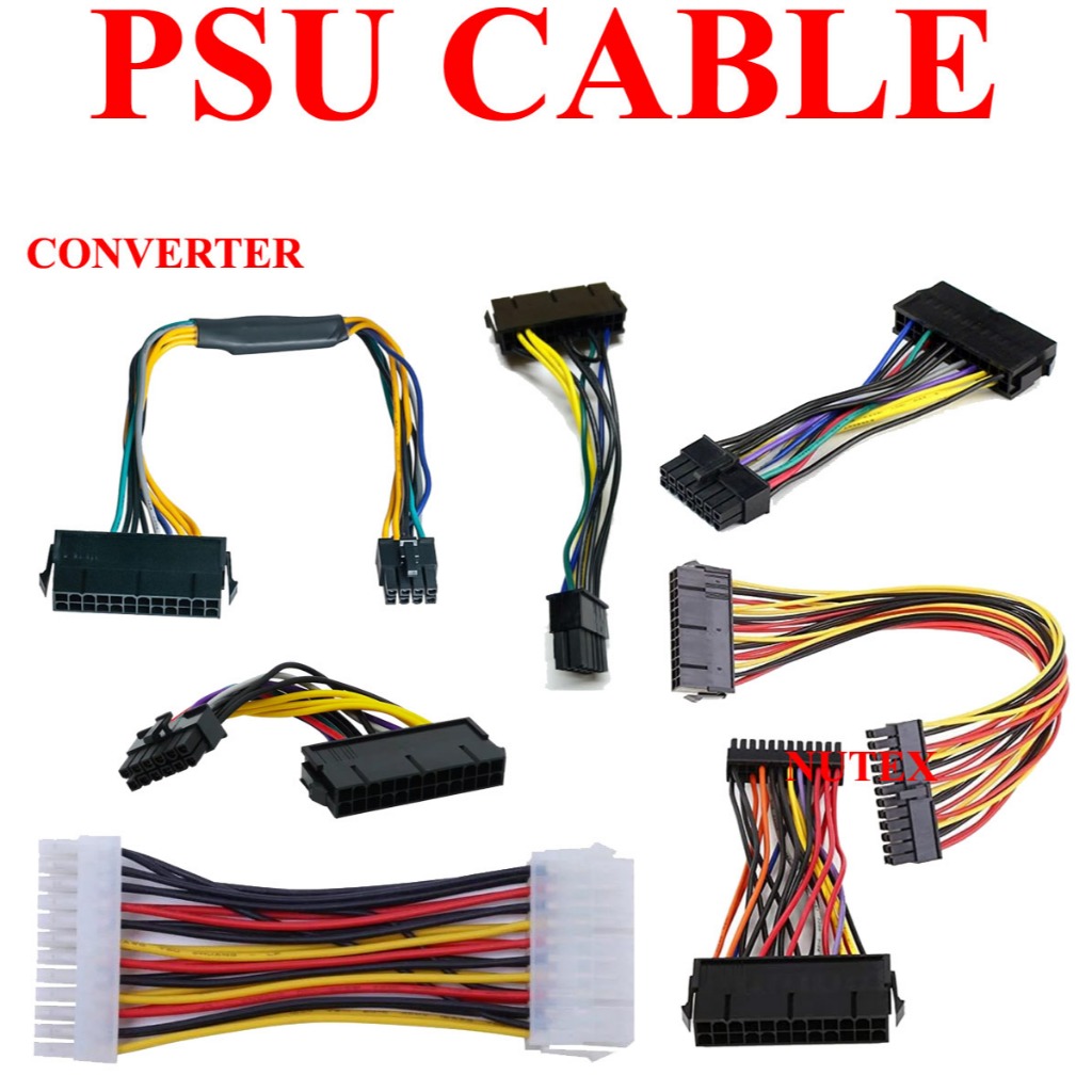 D PC Desktop Power Supply Converter 24pin 24 Pin to 20pin 14pin 12pin ...