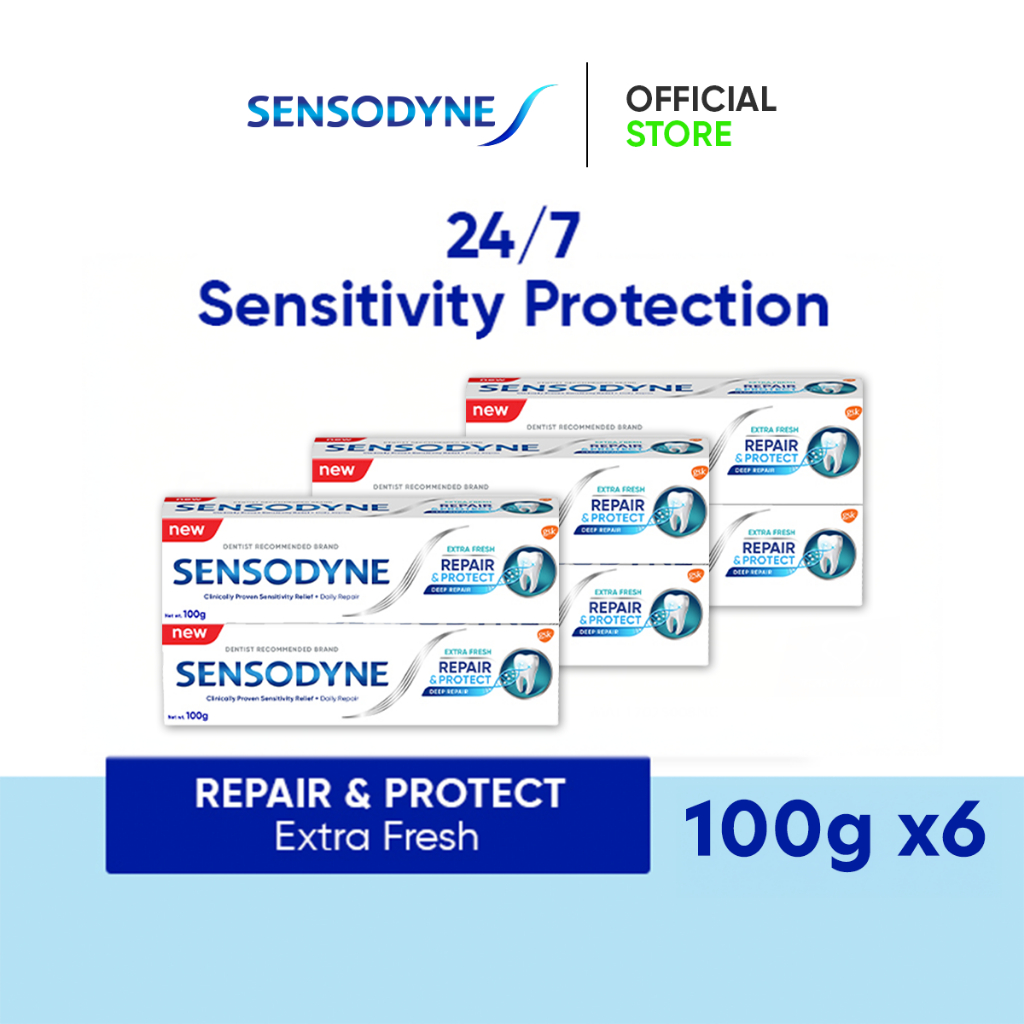 [Value Pack] Sensodyne Sensitive Repair & Protect Extra Fresh ...
