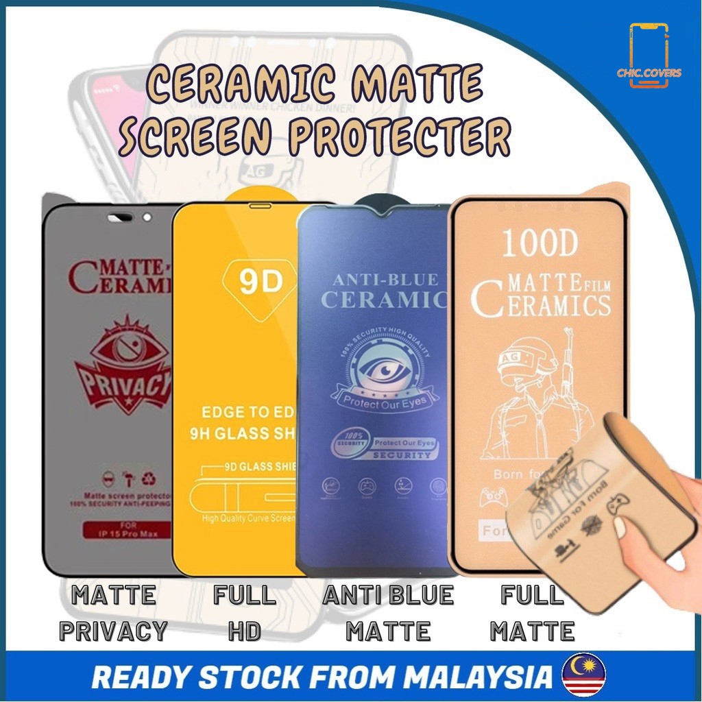 FOR IPhone Tempered Glass Screen Protector Ceramic Film Hd Matte For ...