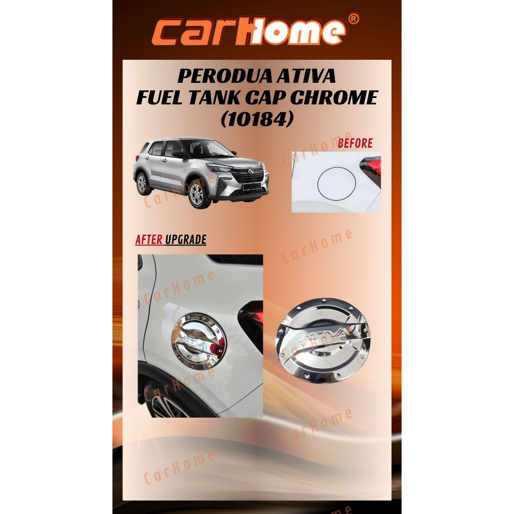 Perodua Ativa 2021 Fuel Cap Cover / Fuel Tank Cover Chrome/Carbon ...