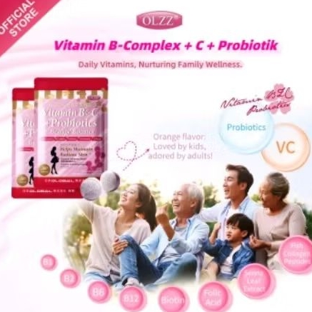 VITAMIN B & C PROBIOTICS BEAUTY BOOSTER OLZZ | Shopee Malaysia