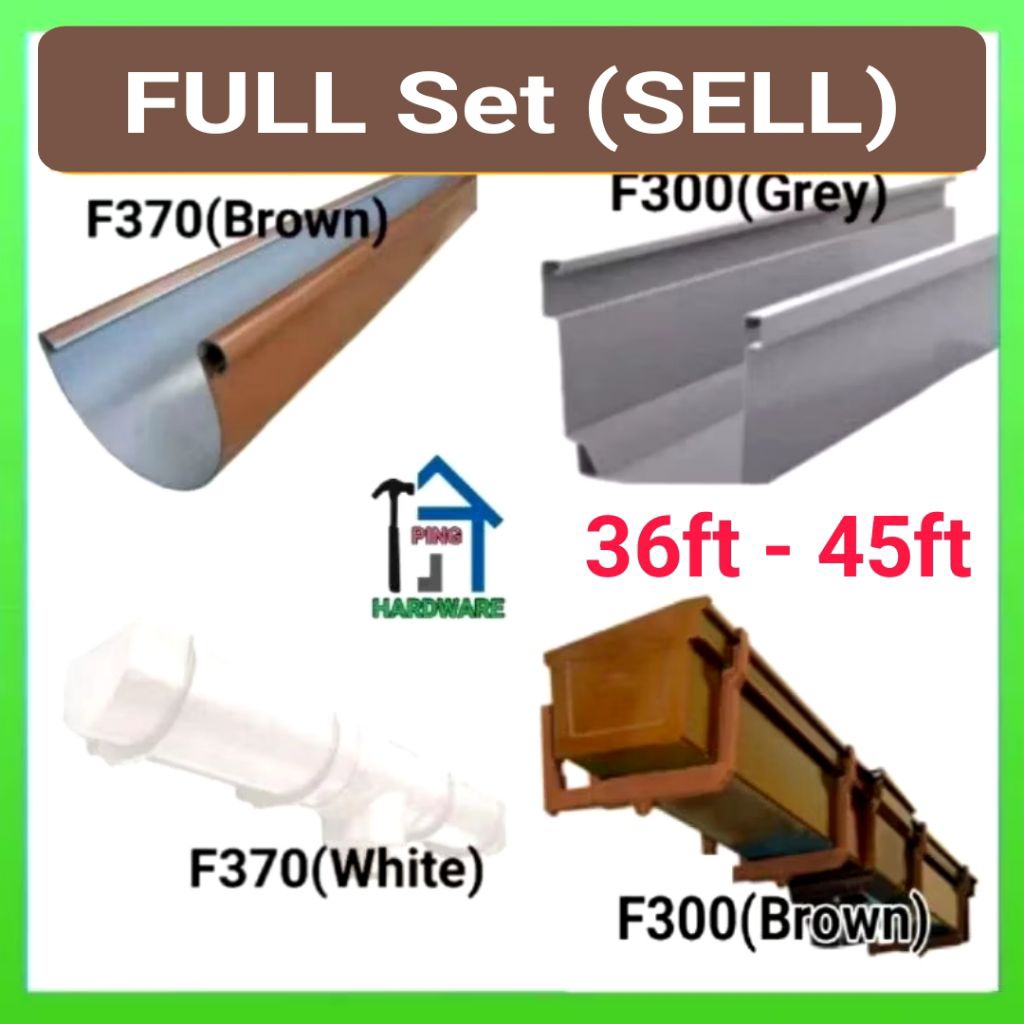 *FULL SET Gutter(36ft-45ft) * F370/F300/F525 Original Brand Maley ...
