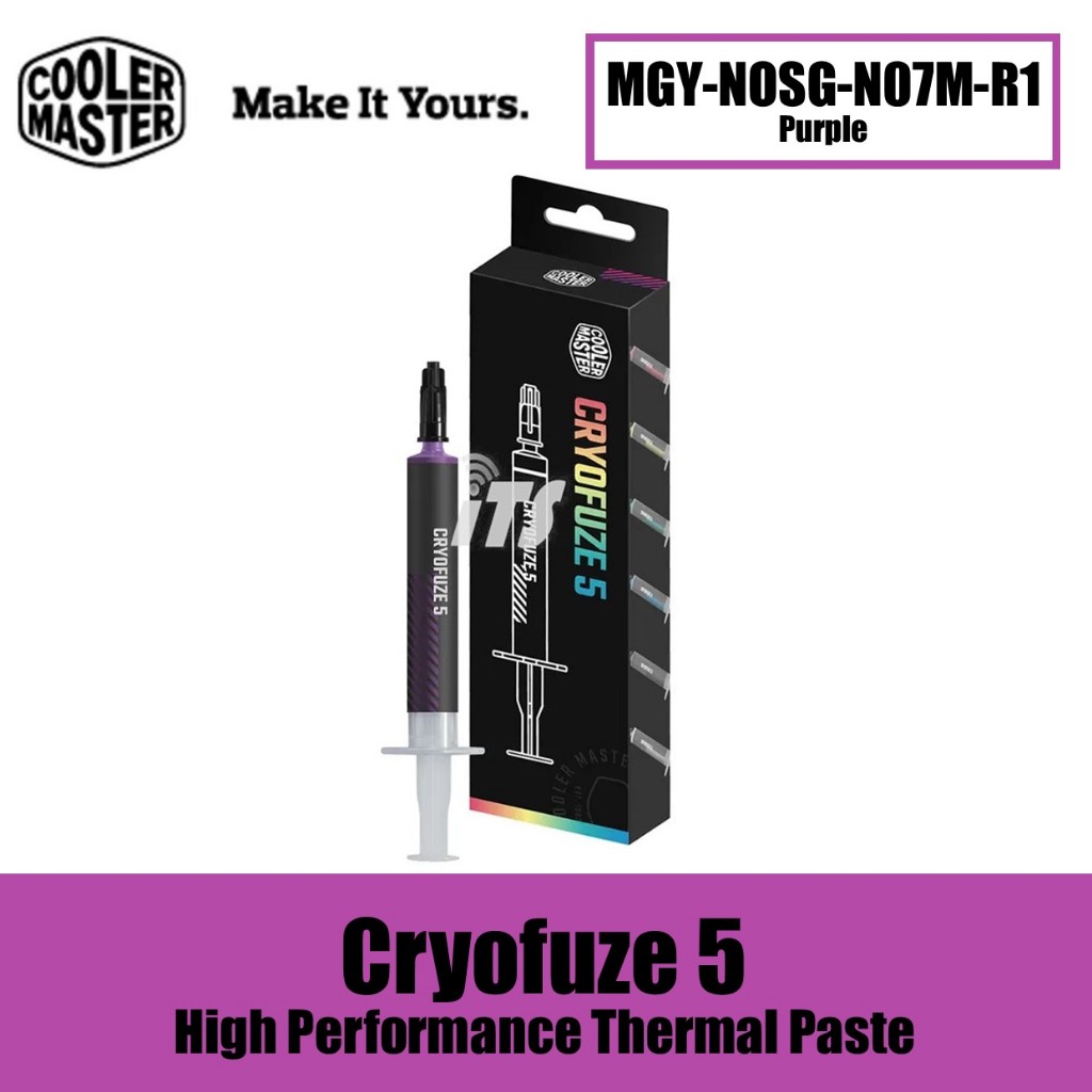Cooler Master Cryofuze 5 High Performance Thermal Paste (Black / Purple ...