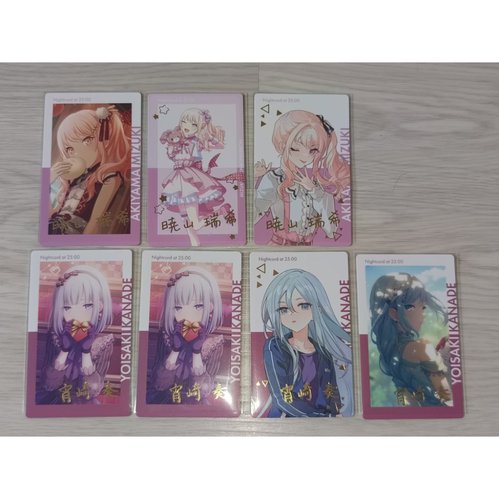 PJSK Project SEKAI Merch 25 nightcord Yoisaki Kanade knd akiyama mizuki ...