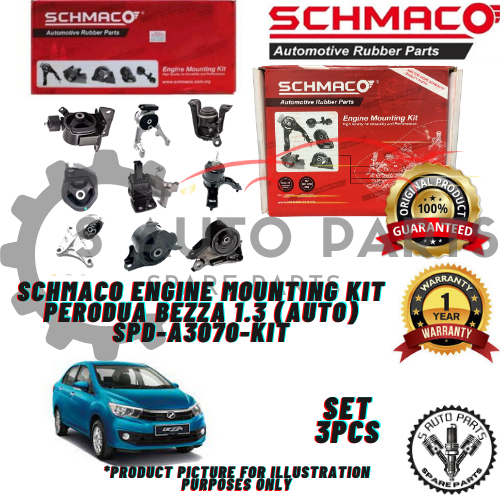 PERODUA BEZZA 1.3 (AUTO) SCHMACO ENGINE MOUNTING (SET) | Shopee Malaysia