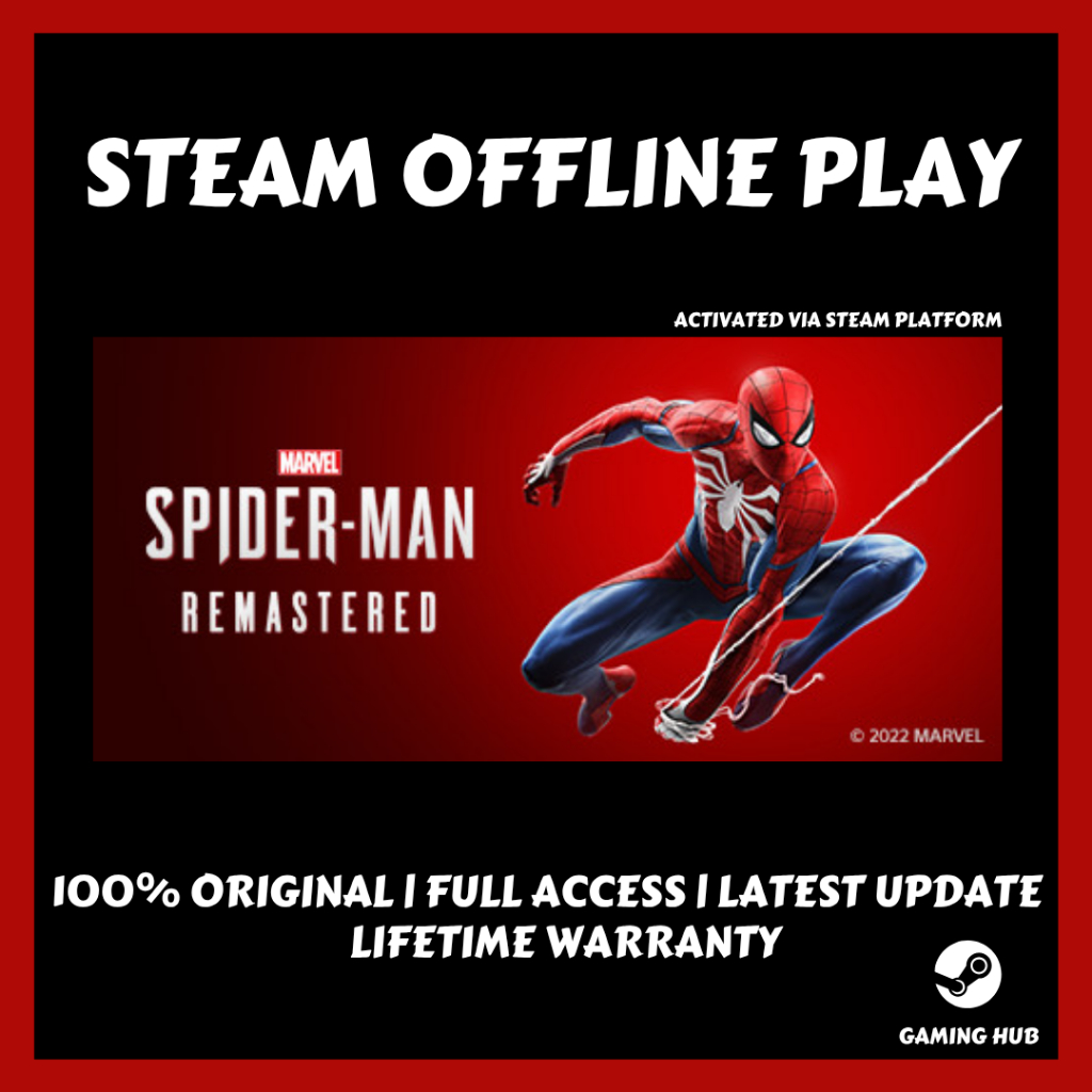 Marvel S Spiderman Remastered Steam Offline Game Full DLC Lifetime My 11134207 7rasa