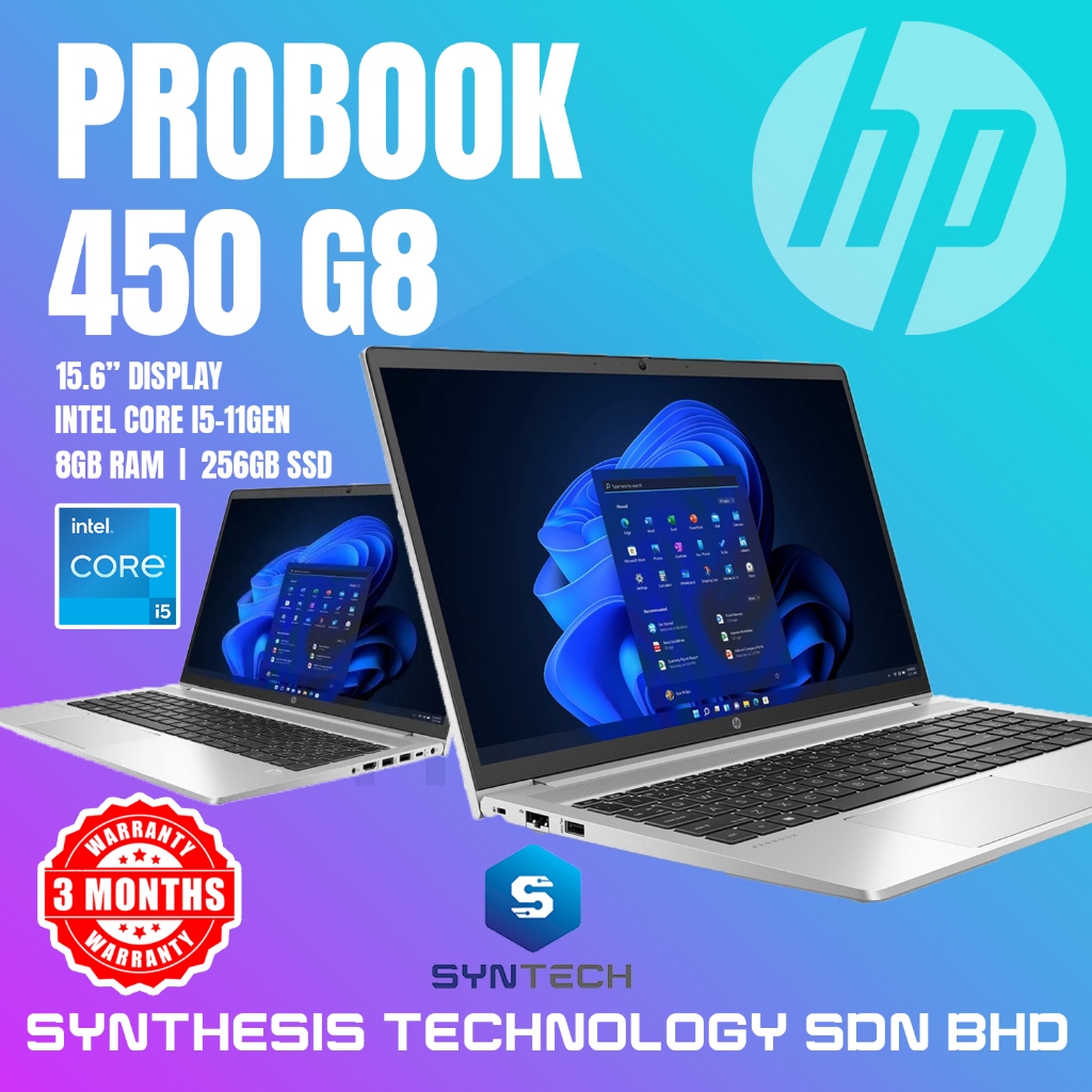 HP PROBOOK 450 G8 INTEL I5-11 GEN 8GB RAM + 256GB SSD REFURBISHED ...