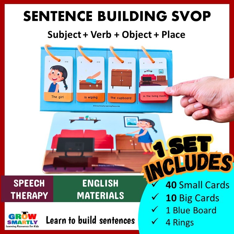 *NEW* English Sentence Building SVOP speech delay autisme therapy ...
