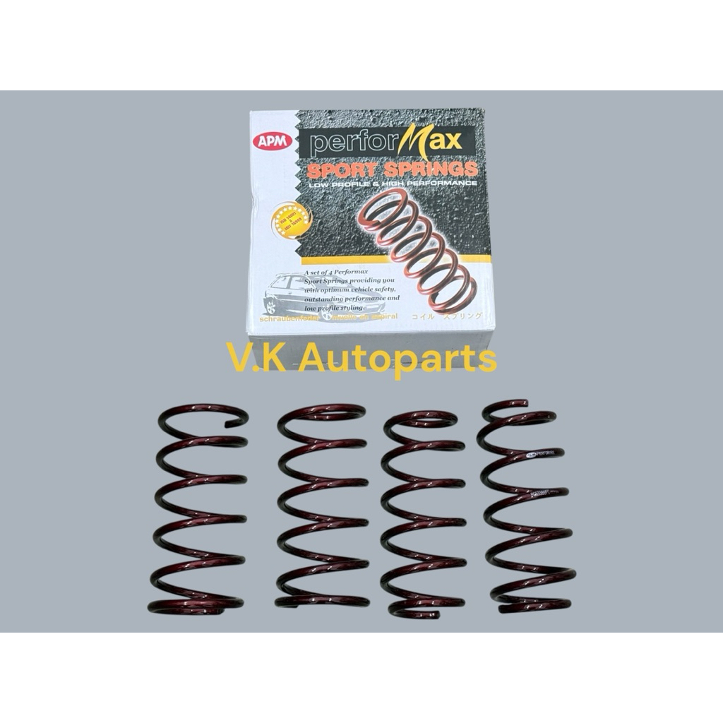 Perodua Myvi 2005-2016 Front Rear Coil Spring Sport APM Performax Red ...