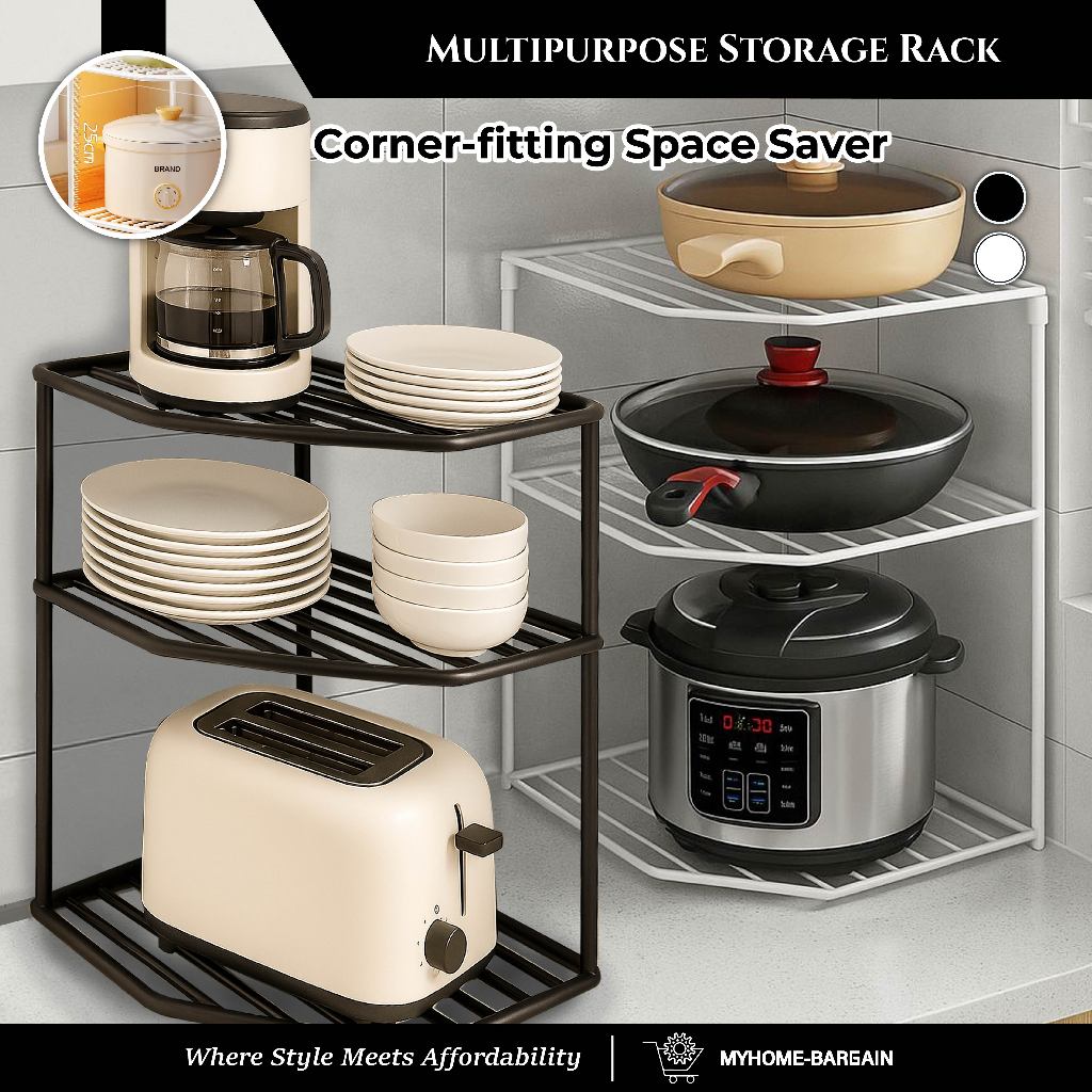 MYHOME | KITCHEN RACK | RAK DAPUR BAWAH SINKI | POT RACK | PAN RACK ...