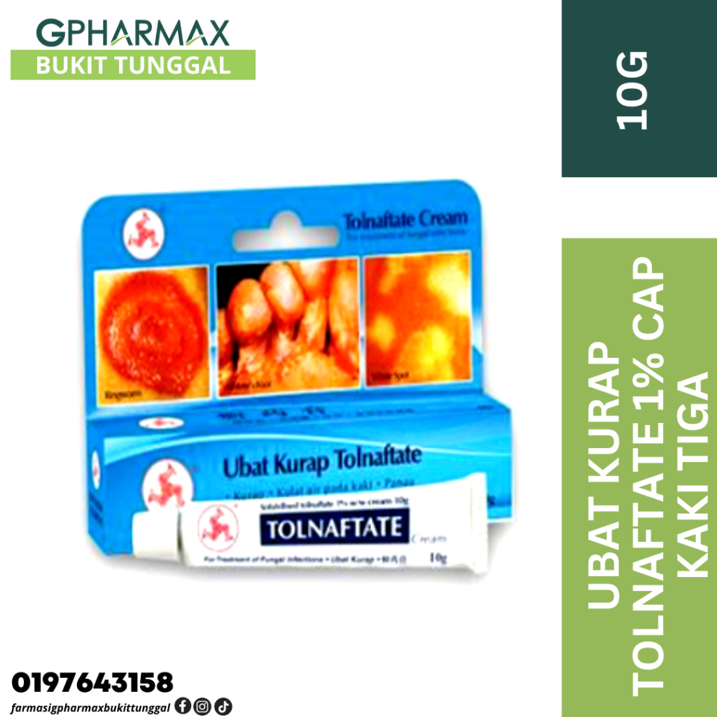 CAP KAKI TIGA UBAT KURAP TOLNAFTATE 1% 10G | Shopee Malaysia