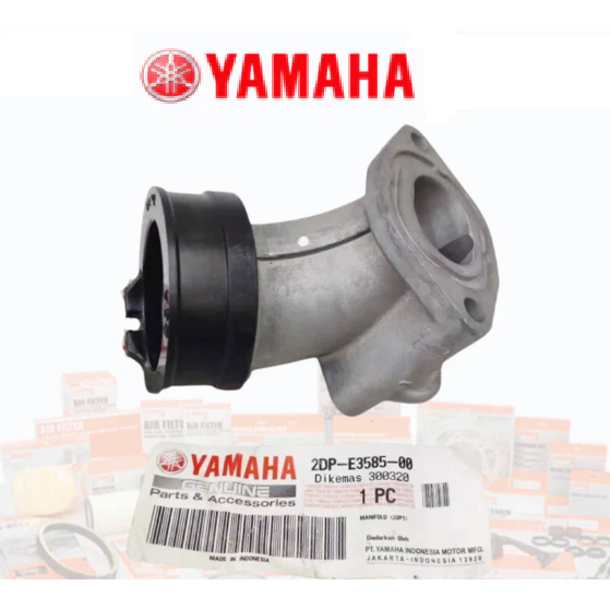DIJAMIN 100% ORIGINAL -YAMAHA NMAX NMAX155 MANIFOLD INTAKE JOINT PIPE ...
