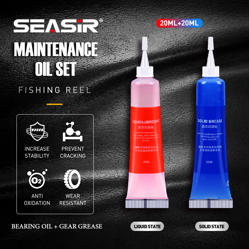 SEASIR Protective Grease (20ml) + Lubricant Oil For Fishing Reel ...