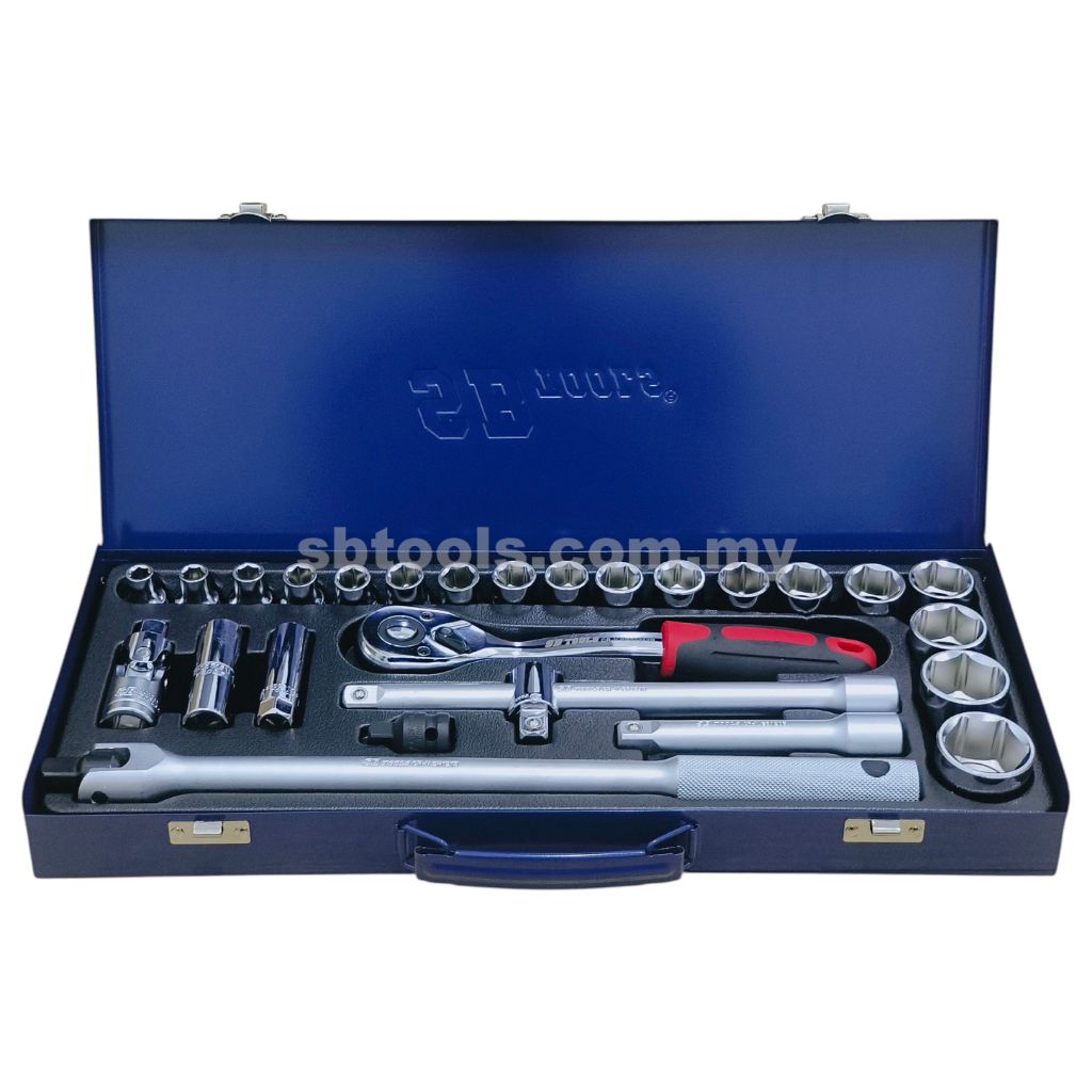 ORIG SB TOOLS 27Pcs Box Socket Set | Spanner Box Set (8-32mm) | Shopee ...