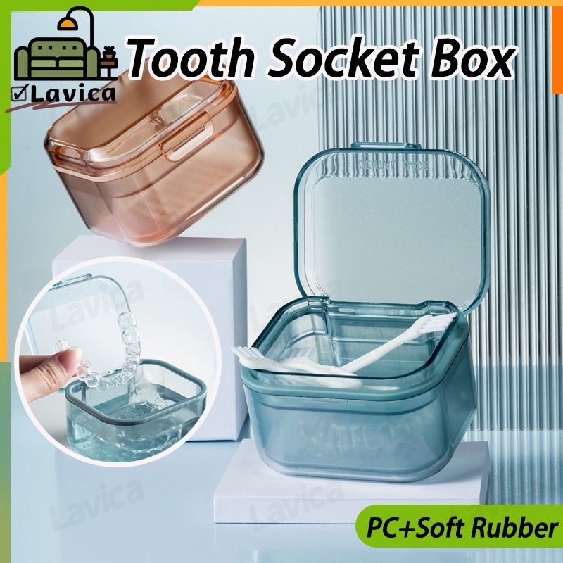 【MY】Retainer Denture Storage Box Orthodontic Retainer Braces Storage ...