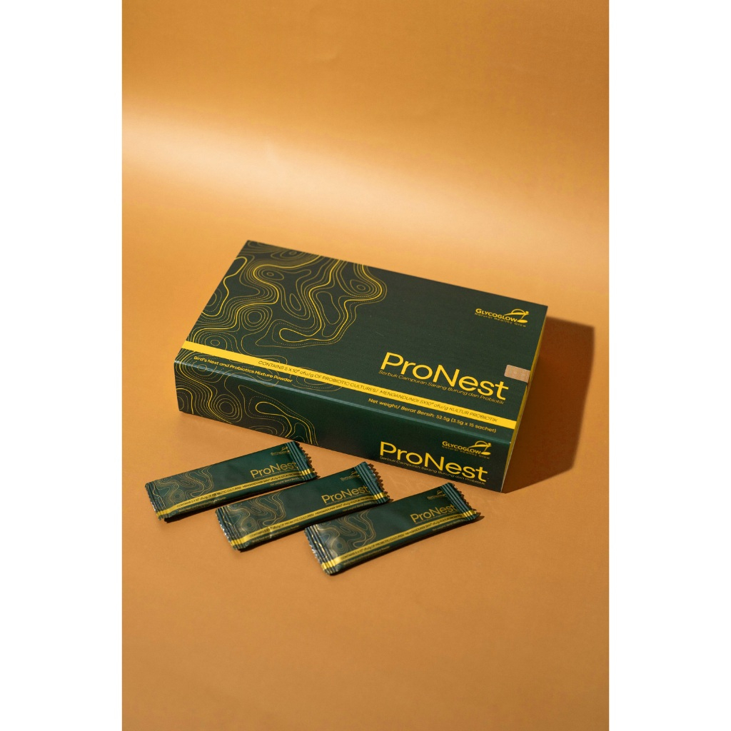 Glycoglow ProNest Bird's Nest Probotic Wellnes Drink Sarang Burung ...