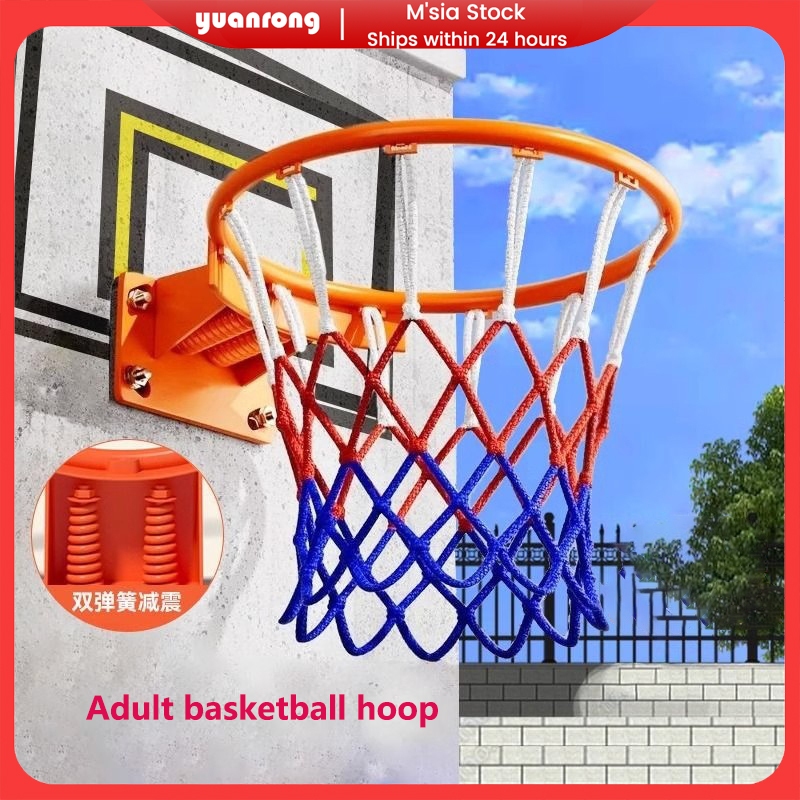 Wall-mounted reinforced solid basketball hoop, suitable for dunking ...