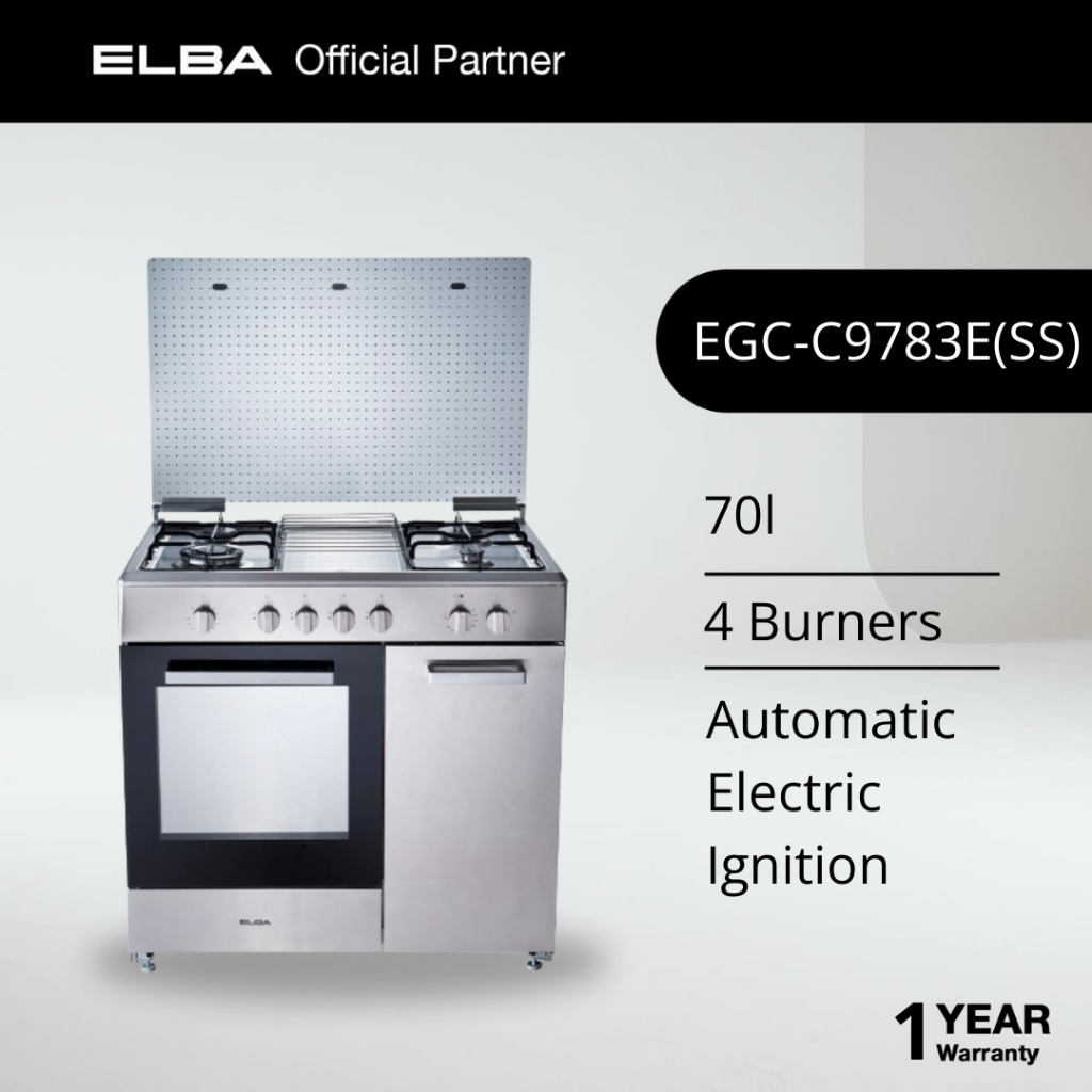 Elba Standing Cooker With Electric Oven / EGC-C9703G(BK) / EGC-C9704G ...