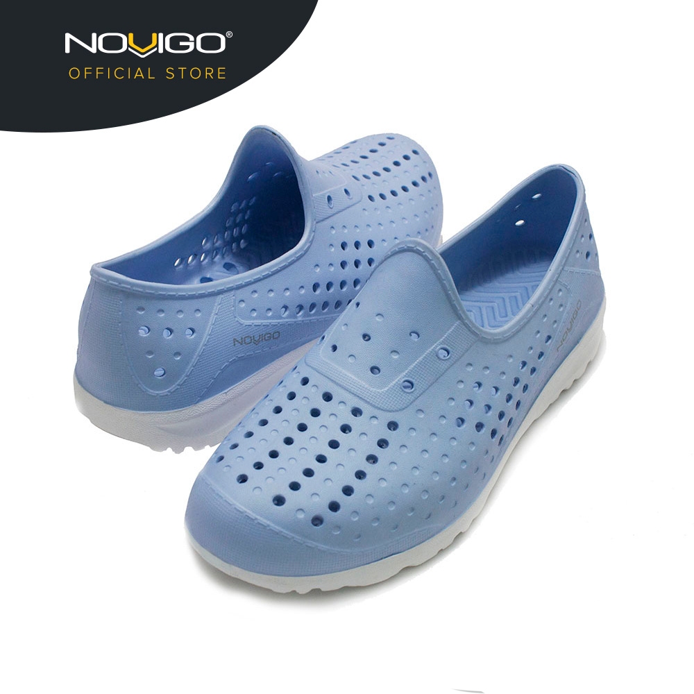 Novigo® Avila Dual Density Ladies EVA Sandal (Baby Blue/Cotton White ...