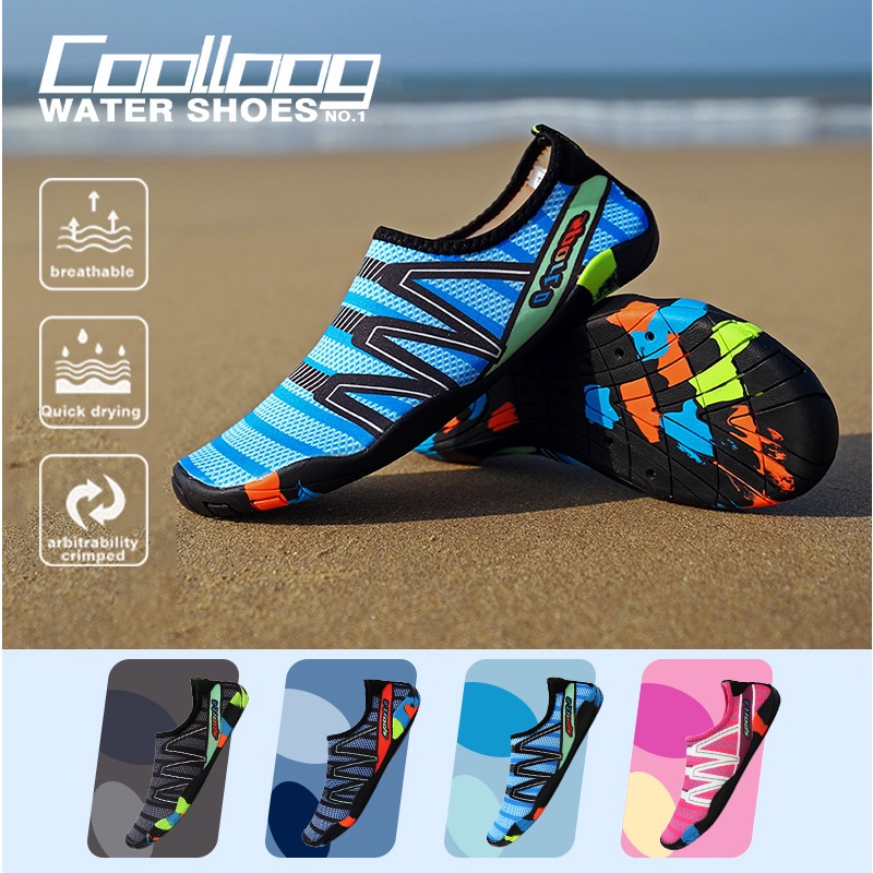 READY STOCK Premium Unisex AntiSlip Swimming Aqua Shoes Kasut Pantai ...