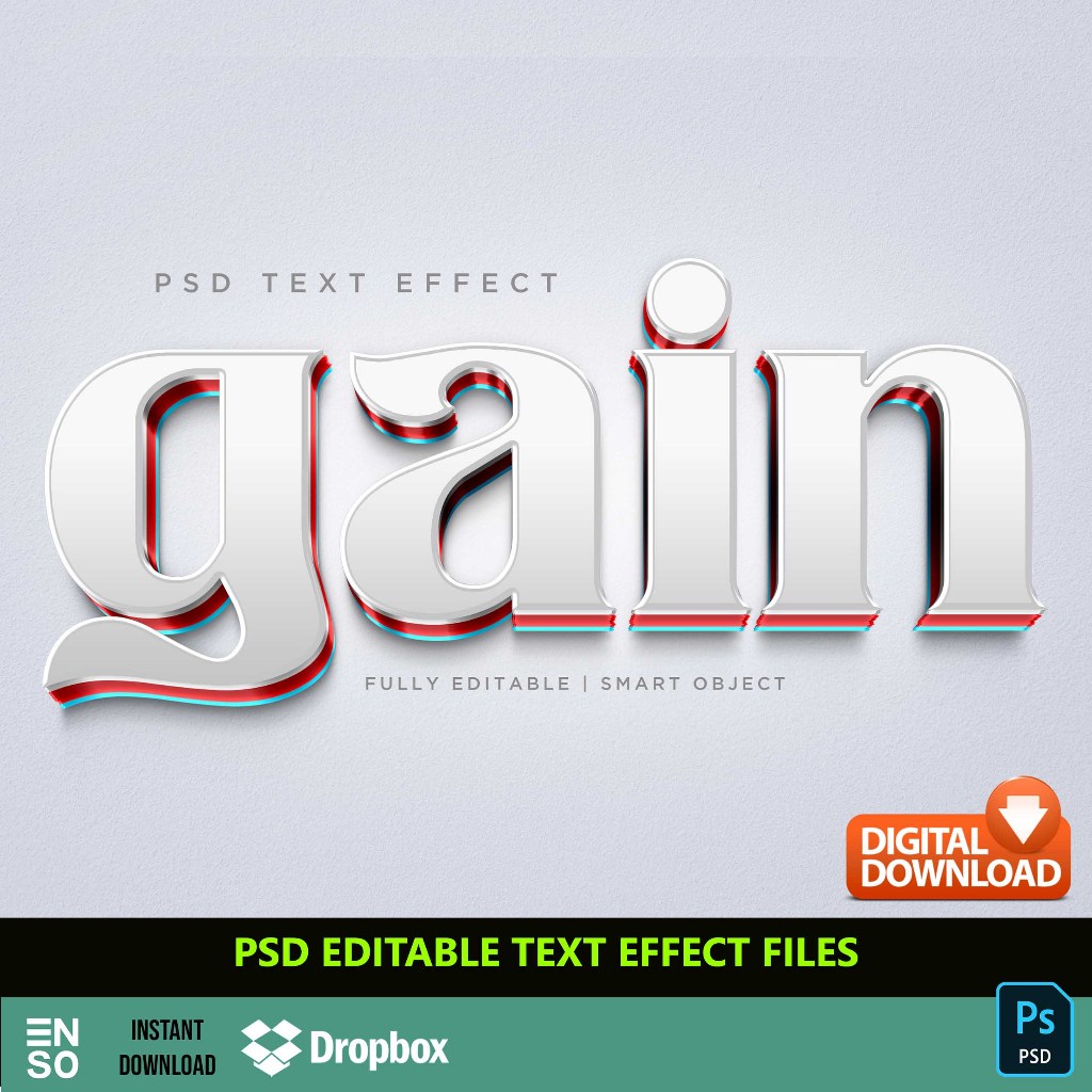 PSD Text Effect Stylish Text | Editable Text Logo | Creative Colorful ...