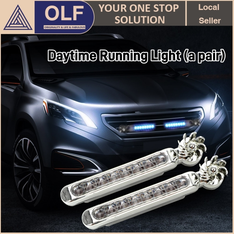Wind Powered Car LED Day Time Running Lights Creative Auto Auxiliary ...