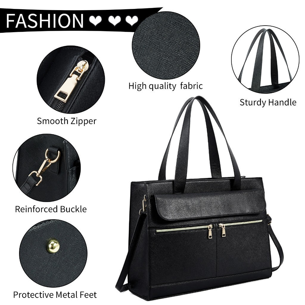 Practical Business Office Bag Laptop Bag Women 15.6-Inch Computer Work ...