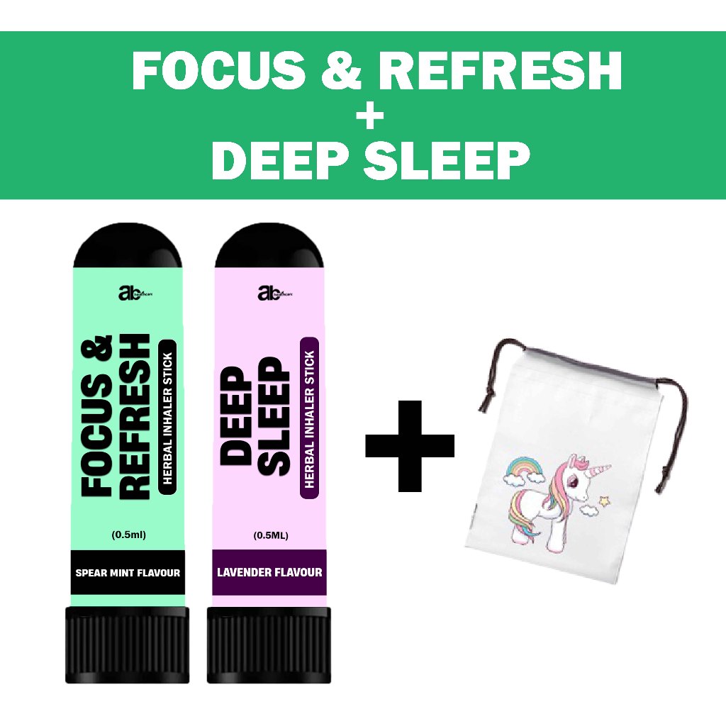 HERBAL INHALER AROMATHERAPHY AB HEALTHCARE ORI (STRESS & ANXIETY RELIEF,  DEEP SLEEP, FOCUS AND FEFRESH, MOOD BOOSTER)