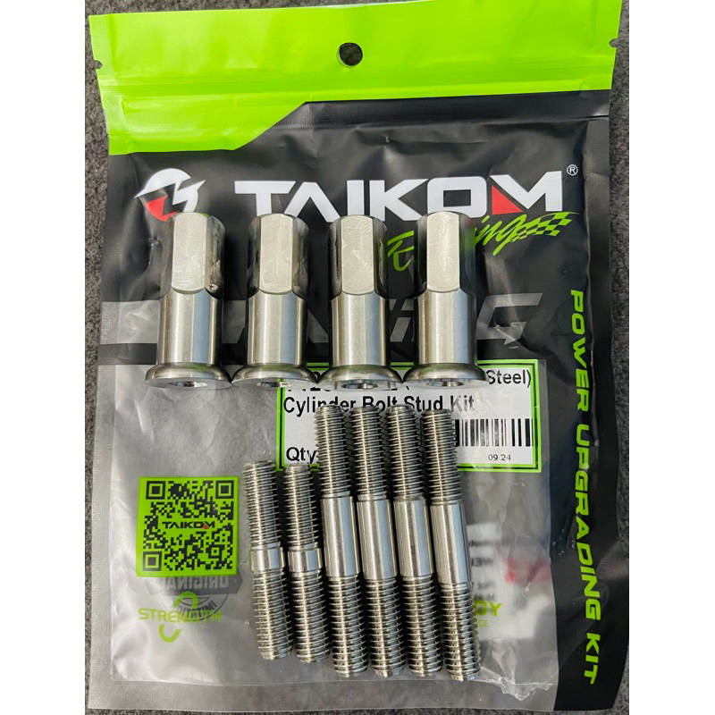 RXZ CATALYZER MILI Y125 Y125Z Stainless Steel Cylinder Bolt Block Stud ...