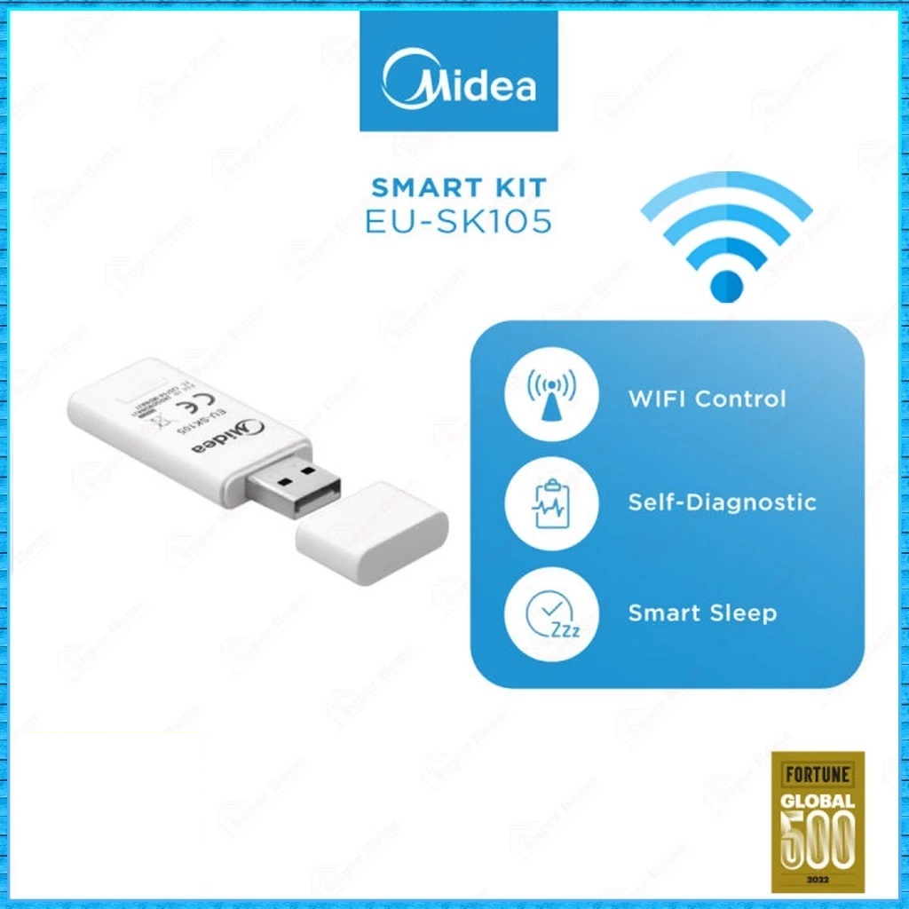 MIDEA Air-Conditioning WIFI Smart Control Smart-Kit EU-SK105 Aircond ...