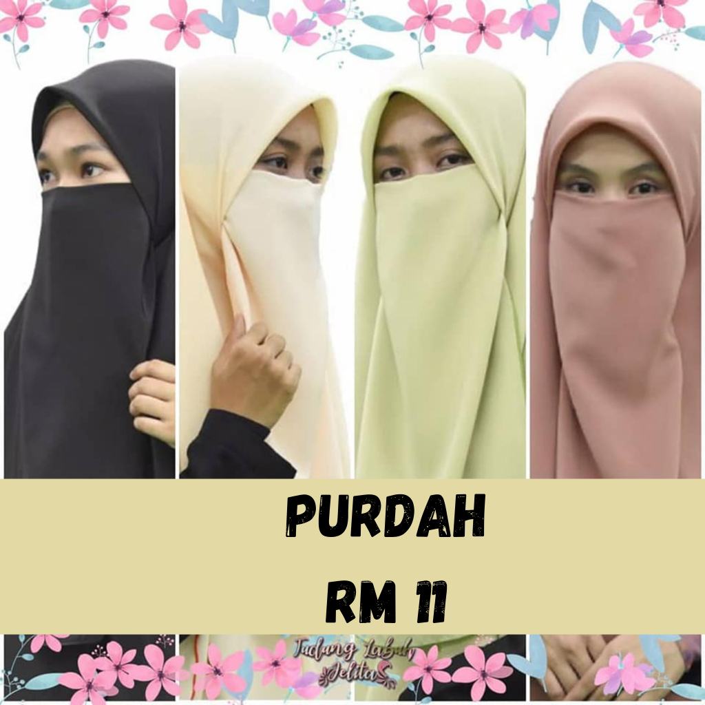 PURDAH SAHAJA TUDUNG LABUH JELITA | Shopee Malaysia