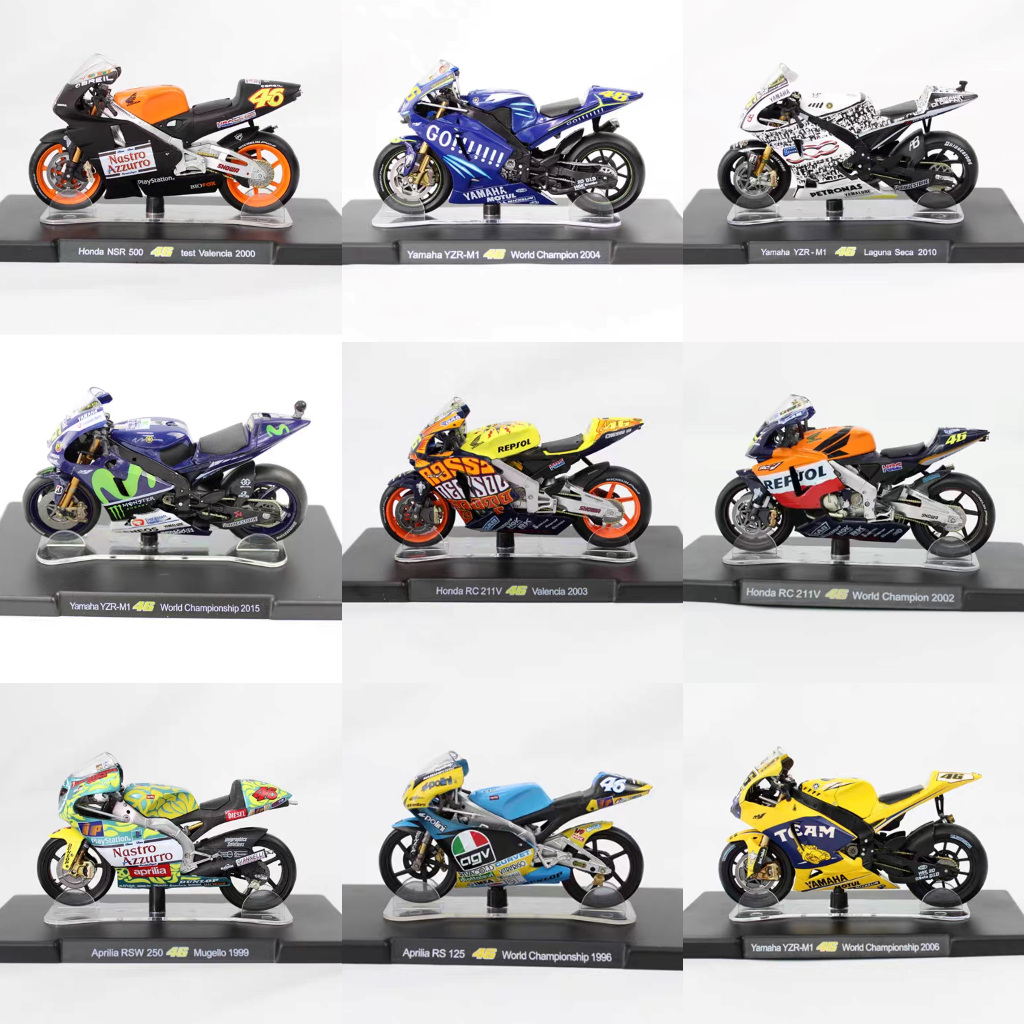 Leo 1:18 Honda Yamaha Ducati Aprilia Rossi #46 Year 2004 - 2017