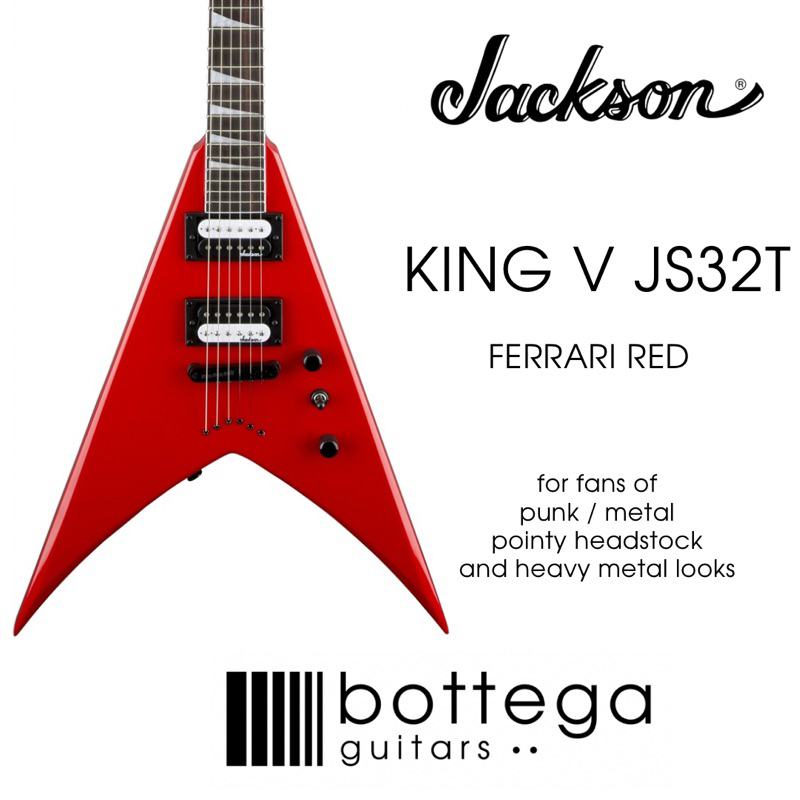 Jackson JS Series King V JS32T Electric Guitar (Ferrari Red) | Shopee ...