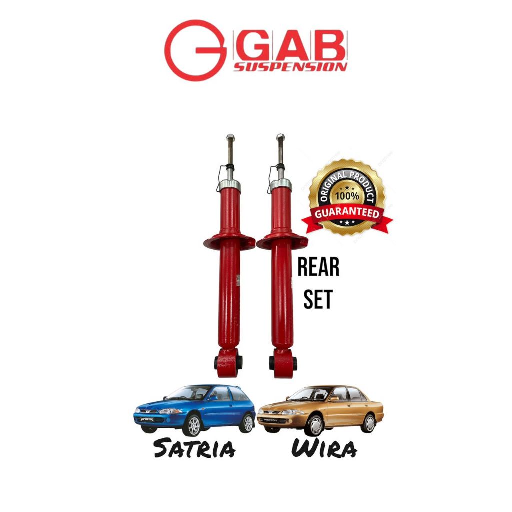 GAB SUPER-R HEAVY DUTY ABSORBER FOR PROTON WIRA , SATRIA REAR SET ...