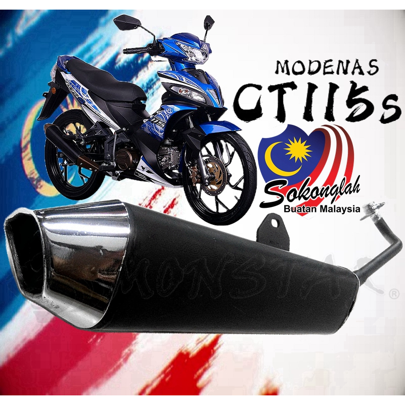 MODENAS CT115S CT 115 STD EXHAUST EJM MUFFLER ORI OEM STANDARD ORIGINAL ...