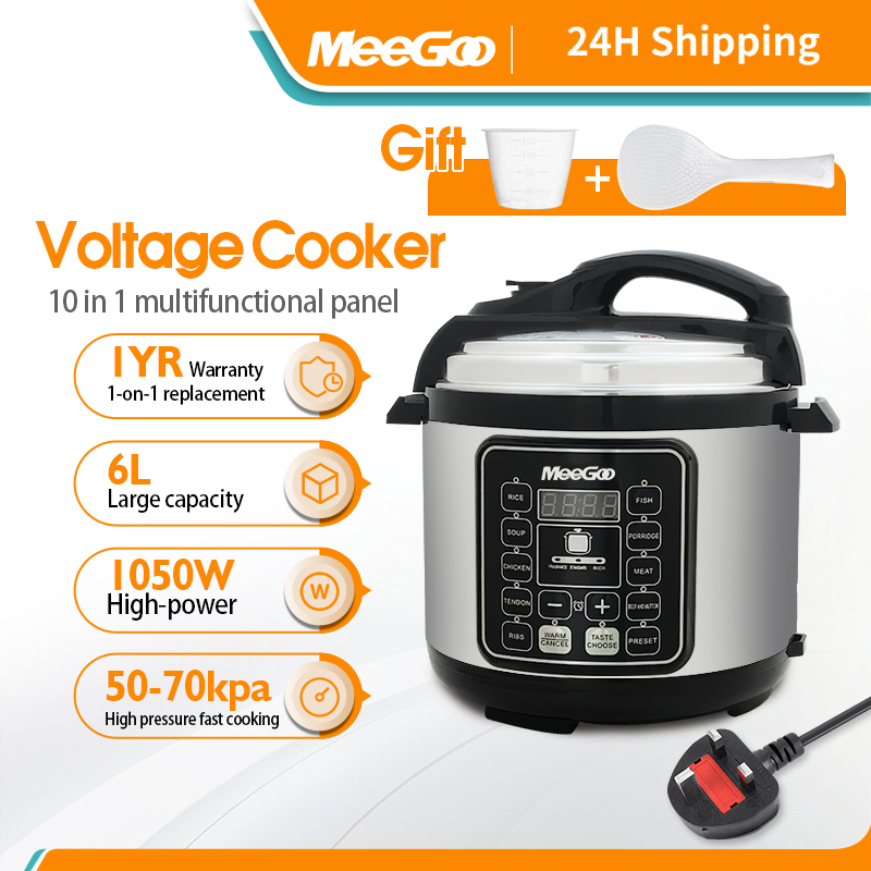 MeeGoo 10IN1 Electric Digital Pressure Cooker Pan Periuk 6L Nonstick