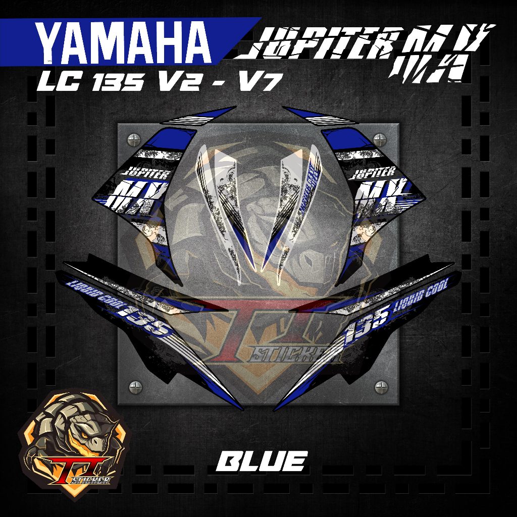 STRIPE MOTOR YAMAHA LC135 V2 V3 V4 V5 V6 V7 JUPITER MX 2013 (2) BODY