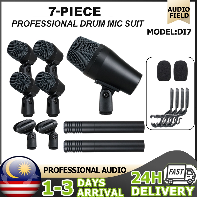 Metal Mic Drum Kit DI7 Mic Drum Kit 7-piece microphone instrument ...