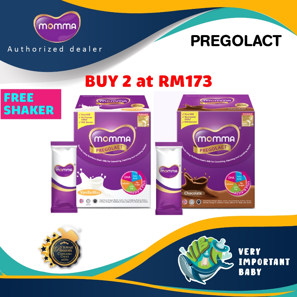 MOMMA PREGOLACT MILK BOOSTER (VANILLA/CHOCOLATE) 420G | Shopee Malaysia