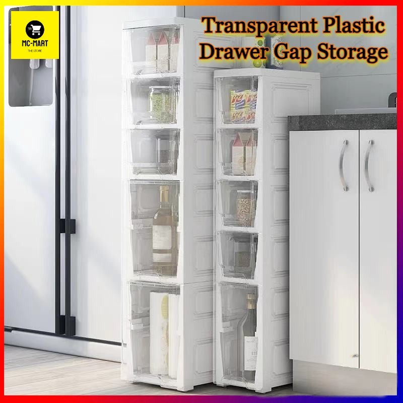 Slim Plastic Drawer Kitchen Cabinet Storage Cabinet Storage Organizer ...