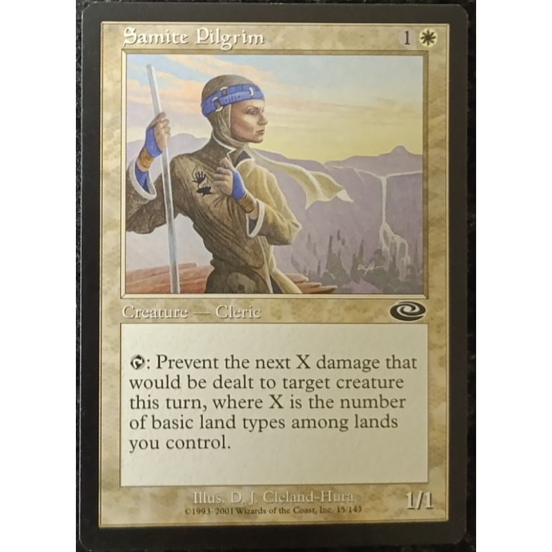 Magic The Gathering : Samite Pilgrim Common Planeshift card. | Shopee ...
