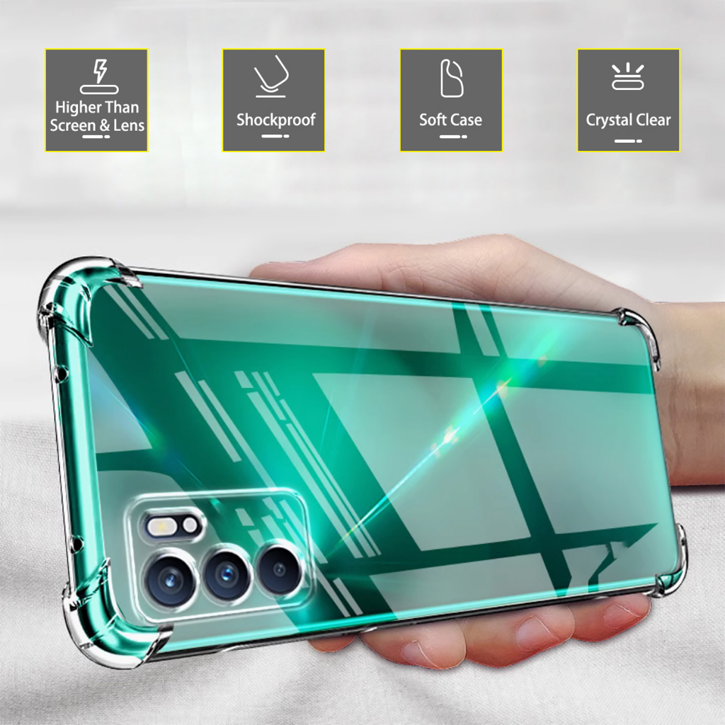 Oppo Reno Reno5 5F F 5 Pro Reno6 5G 6 Pro 6Z Soft TPU Transparent Clear ...