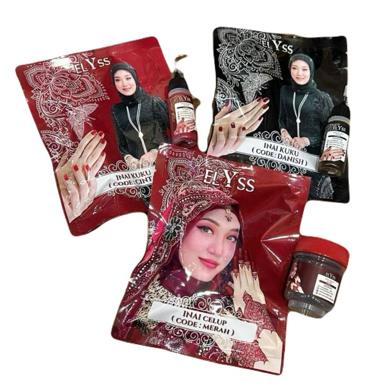 Inai Kuku dan inai celup Elyss | Shopee Malaysia